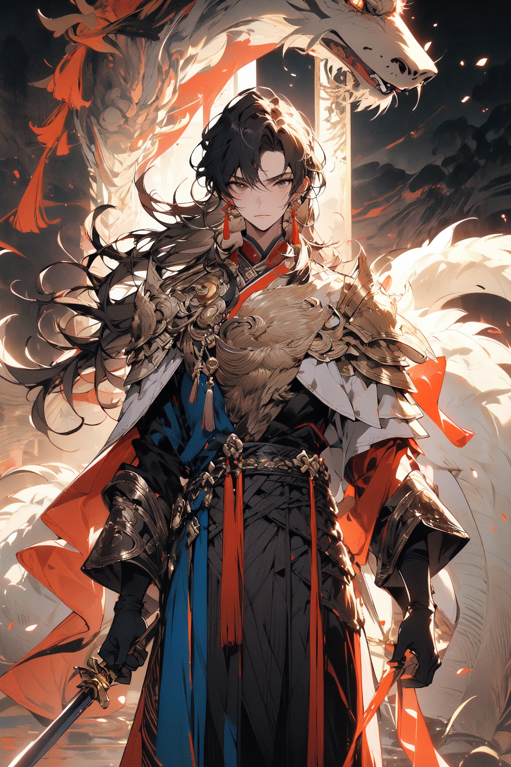 17528-3013484147-, (masterpiece_1.2), best quality,PIXIV,midjourney portrait,_weapon, sword, long hair, armor, multiple boys, holding, shoulder a.png
